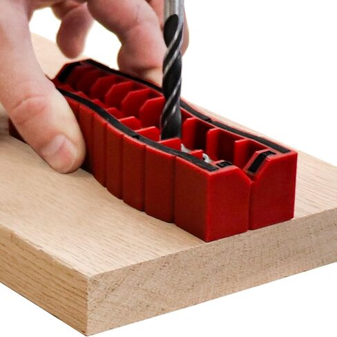 Milescraft 1336 Drill Block Plus- Handheld Drilling Guide, Drilling Jig with Drill Guides for 9 of the Most Common Imperial Drill Bit Sizes, Precision Drilling Tool Accessory in Kuwait