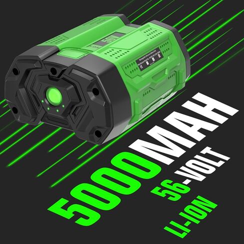 5000mAh Replacement for EGO 56V Battery Compatible with EGO Battery 5.0Ah High Capacity Lithium Power Tools Compatible with BA2800 BA4200 BA4200T BA1400 BA1400T BA2240 Cordless Power Tool(Green) in Kuwait