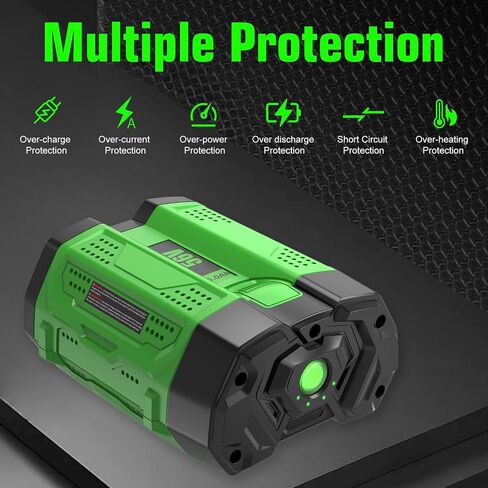 5000mAh Replacement for EGO 56V Battery Compatible with EGO Battery 5.0Ah High Capacity Lithium Power Tools Compatible with BA2800 BA4200 BA4200T BA1400 BA1400T BA2240 Cordless Power Tool(Green) in Kuwait
