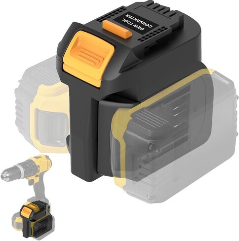 Adapter for Dewalt Battery,for 2Packs Batteries Work for Dewalt 20V Cordless Power Tool,2 in 1 Battery Converter in Kuwait