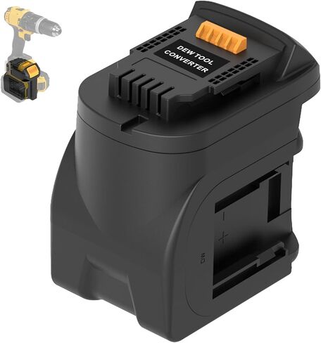 Adapter for Dewalt Battery,for 2Packs Batteries Work for Dewalt 20V Cordless Power Tool,2 in 1 Battery Converter in Kuwait
