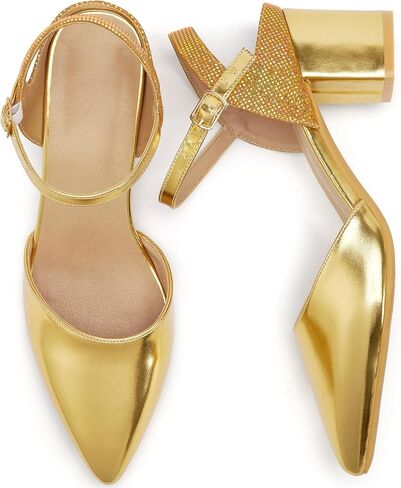 Womens Wedding Comfortable Pumps: 2.75'' Block Heels Sandals | Lightweight & Stable Chunky with Memory Foam Dress Sparkly Shoes for Brides Bridesmaids Guests All-Day Wedding Comfort Wear in Kuwait