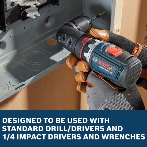 BOSCH SDSKTD34 34-Piece Impact Tough Screwdriving Bit Set with Sockets, Phillips, Torx, and Square Bits | Impact Rated with Torsion Zone for Drills and Impact Drivers | Includes Customizable Case in Kuwait