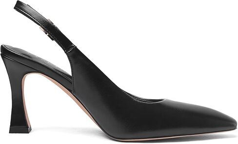 Women's Square Toe Slingback Pumps Chunky High Heel Comfortable Elegant Dress Shoes Sexy Kitten Heels with Buckle Strap for Office, Wedding, Party, Prom in Kuwait
