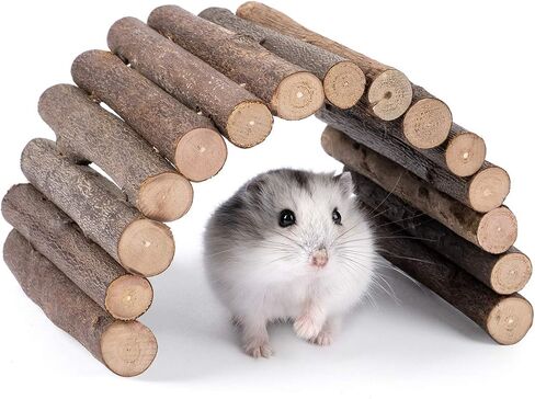 Niteangel Wooden Ladder Bridge, Hamster Mouse Rat Rodents Toy, Small Animal Chew Toy in Saudi Arabia