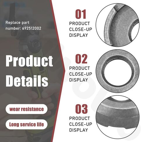 4 Pack 692512002 Sleeve Multi-Tool Compatible with Ryobi Rid-GID P343 P570 PCL430 MT100 MT100G R8223403 R8223404 - Metal Spacer Bushing in Kuwait