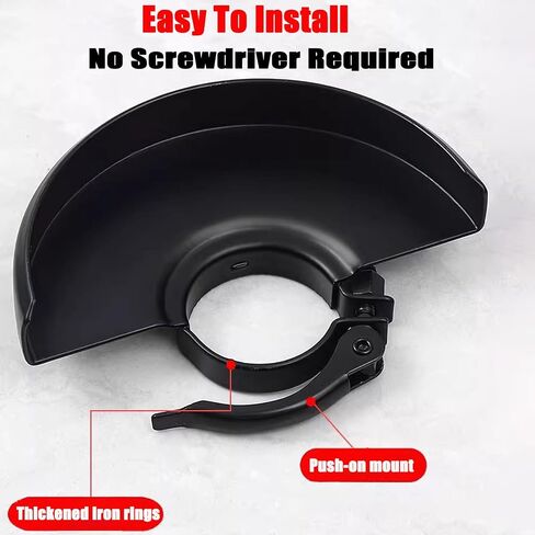 Universal Angle Grinder Guard with Flange Wrench, 6.45 Inch Adjustable Protective Shield for 4-6 Inch Grinder Blades, Compatible with Dewalt Milwaukee Makita Metabo Bosch RYOBI in Kuwait