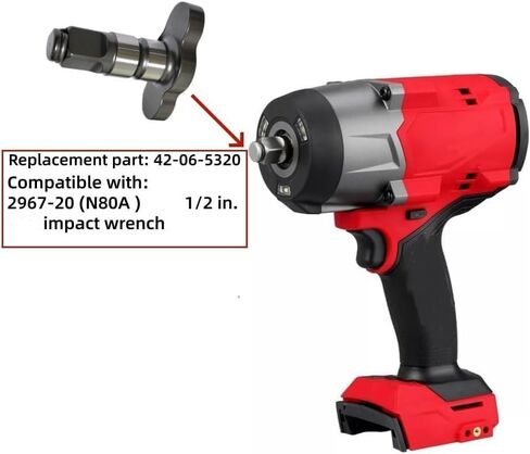 palart 1/2'' 42-06-5320 Square Anvil Assembly | Replacement Fits 2967-20 （N80A) High Torque Impact wrenc in Kuwait