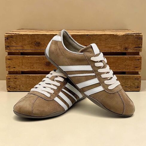Women's Fashion Sneakers, Lace-up Lightweight Low Top Casual Flat Shoes | Lace Up, Non-Slip, Breathable, Low Top, Lightweight, Fashion Flat Shoes in Kuwait
