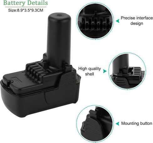 3.5Ah 10.8V-12V Max Battery Replace for Hitachi B812-03 B812- BCL1015 BCL1015 BCL1015S 331065 329369 329370 329371 329389,Fit for Hitachi Tool CJ10DL CR10DL DB10DL DB3DL DS10DFL in Kuwait