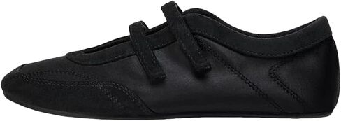 Casual Womens Elastic Strap Ballet Flats Slip On Round Toe Soft Ballerina Pumps Cute Flat Mary Janes Walking Office Shoes Black Size 39 in Kuwait