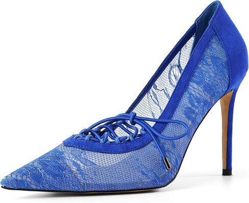 Women's Pumps Pointed Toe Heels Sexy Mesh Pumps High Stiletto Heels Party Homecoming Evening Wedding Shoes in Kuwait