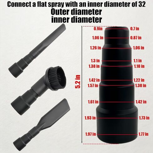 Universal Vacuum Brush Accessory Compatible with Festool-4404, Supports Multiple Tool Sizes and is Compatible with Cleaning Brush Components for Various Device Interfaces in Kuwait