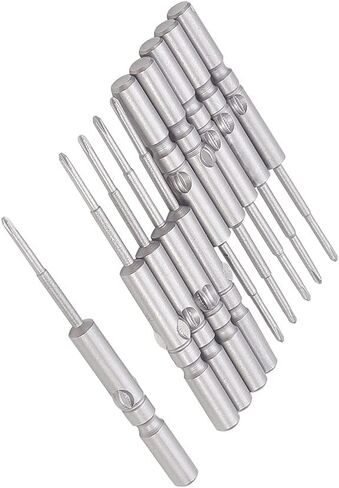 Auniwaig 5pcs Phillips Screwdriver Drill Bit - 5mm Round Shank - 5mm PH1 Phillips Cross, 4 Inch/100 mm Length S2 Steel with Magnetic for Electric Screwdrivers Electric Drills Air Drills in Kuwait