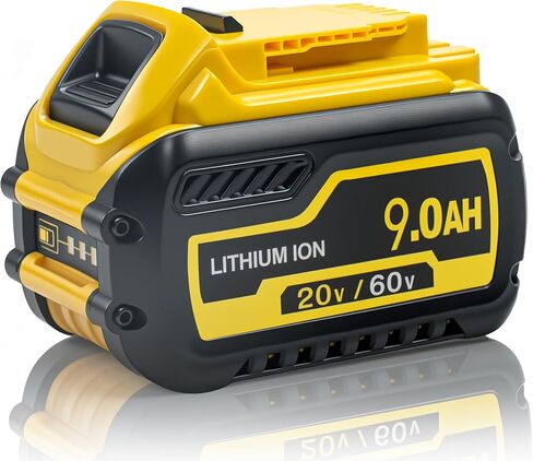 1Pack 9Ah(20V) / 3Ah(60V) Replacement Battery for Dewalt | Compatible for All Dewalt 20V/60V Cordless Power Tools & Chagers, Ideal Replacement Battery for DCB609/DCB606/DCB208/DCB206 in Kuwait