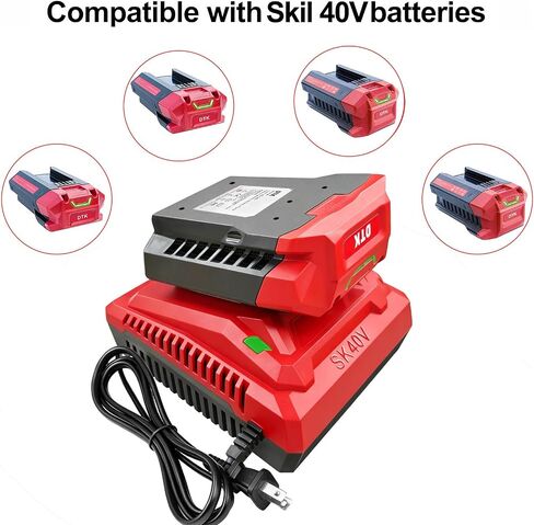 DTK Fast Charging Replacement for Skil 40V Charger Rapid Ultra Turbo Lithium-ion Battery Charger Compatible with All Skil 40V Batteries in Kuwait