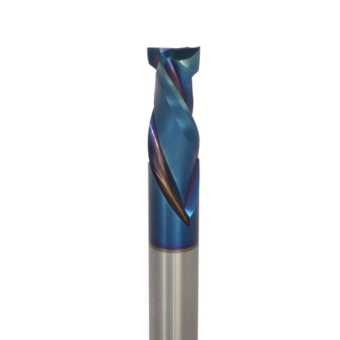 60-123PLR Solid Carbide Coated Two Flute Finishing Compression, 3/8" D x 7/8" CL x 2-1/2" OAL x 3/8" Shank in Kuwait
