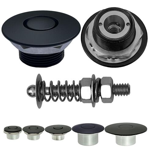 Black 1.5" & 2" Stud Quick Release Latch Hood Pin Made in USA in Saudi Arabia