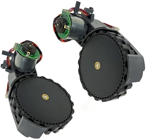 Left Right Replacement Wheel for Roborock for Qrevo Master, Qrevo Pro, Qrevo S Robot Vacuum Cleaner, Black Accessory for Improved Navigation in Kuwait
