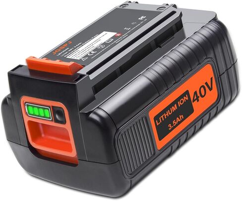 3.5Ah LBX2040 Replacement for Black and Decker 40V Battery LBX1540 LBXR36 LBXR2036 40Volt MAX Batteries in Kuwait