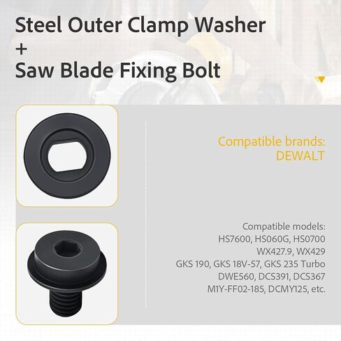N621119 648697-00 Washer and Blade Bolt fits for Dewalt Circular Saws | fits for Dewalt Circular Saws: DCS391, DCS367, DCS372, DCS373, DCS390 – Replaces 610048-00 in Kuwait