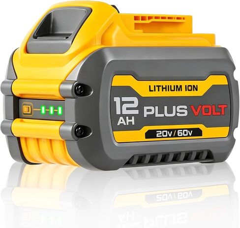 SANIU 12.0Ah Replacement for Dewalt 20V Lithium Ion Battery Compatible with DCB606 DCB609 DCB612 DCB615 High Capacity Lithium Battery Compatible with DeWalt 20V Tools 2Packs in Kuwait