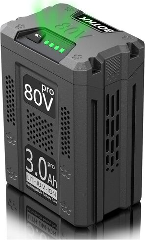 Upgraded 3000mAh 80V Battery Replacement for Greenworks 80V Batteries GBA80250 GBA80200 GBA80400 GBA80500 Compatible with Greenworks 80V Tools in Kuwait