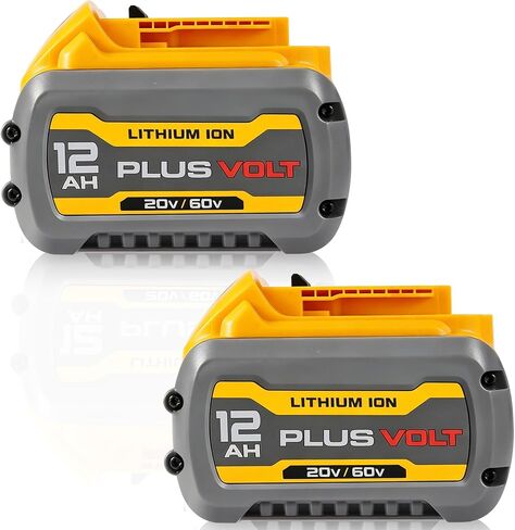 SANIU 12.0Ah Replacement for Dewalt 20V Lithium Ion Battery Compatible with DCB606 DCB609 DCB612 DCB615 High Capacity Lithium Battery Compatible with DeWalt 20V Tools 2Packs in Saudi Arabia