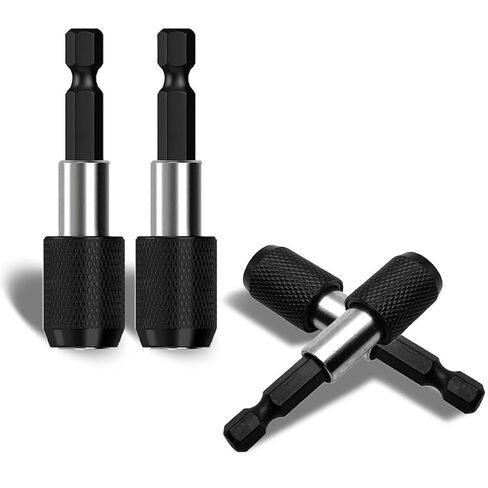 Quick Change Bit Holder Magnetic 4 Pieces 1/4 Inch Magnetic Bit Holder Cordless Screwdriver Suitable for Cordless Screwdrivers Drills Screwdriver Wind Screw 60 mm Length in Kuwait