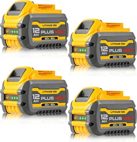 SANIU 12.0Ah Replacement for Dewalt 20V Lithium Ion Battery Compatible with DCB606 DCB609 DCB612 DCB615 High Capacity Lithium Battery Compatible with DeWalt 20V Tools 2Packs in Saudi Arabia