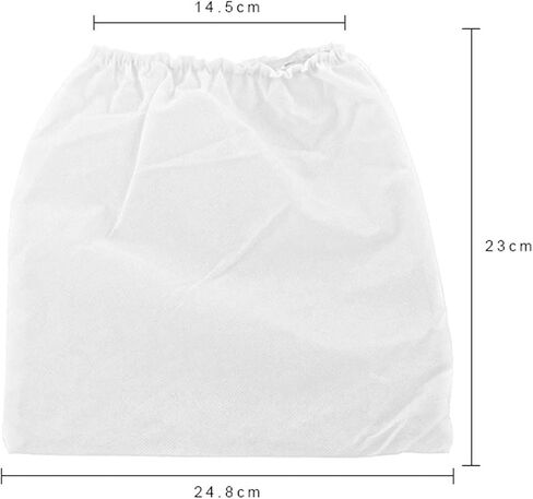 10 Pieces White Non-Woven Nail Art Dust Suction Collector Nail Suction Dust Collector Pouches Replacement Bag for Nail Art Equipment in Kuwait