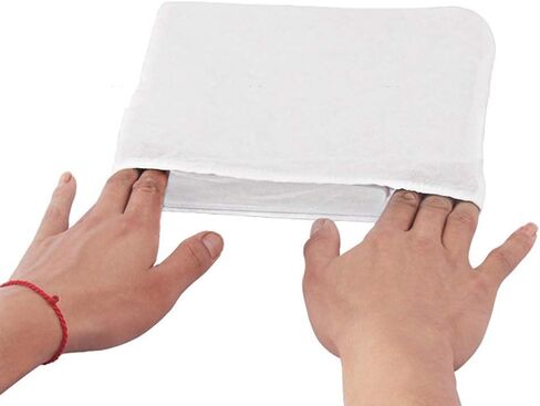 10 Pieces White Non-Woven Nail Art Dust Suction Collector Nail Suction Dust Collector Pouches Replacement Bag for Nail Art Equipment in Kuwait