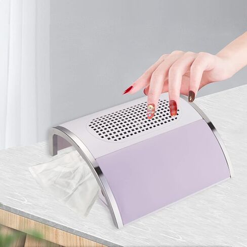 10 Pieces White Non-Woven Nail Art Dust Suction Collector Nail Suction Dust Collector Pouches Replacement Bag for Nail Art Equipment in Kuwait