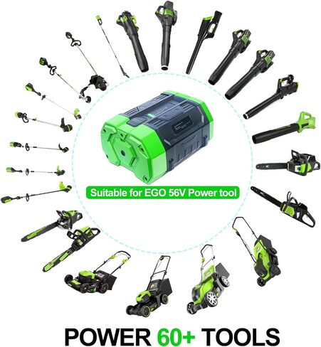 DTK Replacement for EGO 56V Battery 7500mAh BA4200 BA2800 BA1400 Compatible with All 56V Power Tools 2 Packs 7.5Ah Batteries in Kuwait