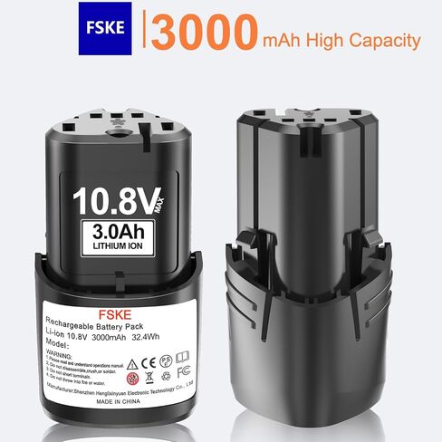 FSKE 3000mAh Replacement for Stihl 10.8V Battery 2Packs | Excellently Lithium Compatible with Stihl 10.8V Batteries Power Tools in Kuwait