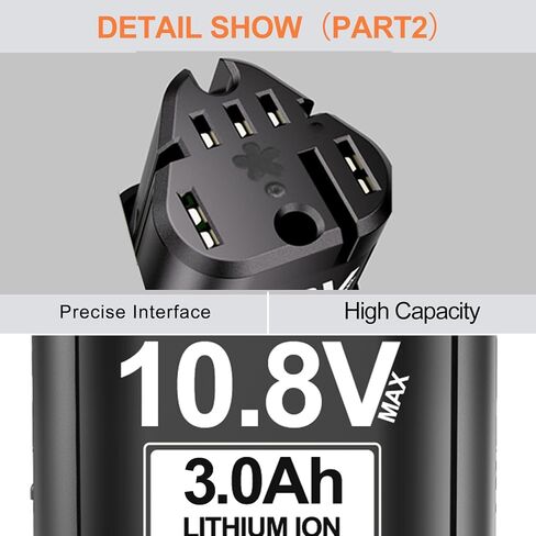 FSKE 3000mAh Replacement for Stihl 10.8V Battery 2Packs | Excellently Lithium Compatible with Stihl 10.8V Batteries Power Tools in Kuwait