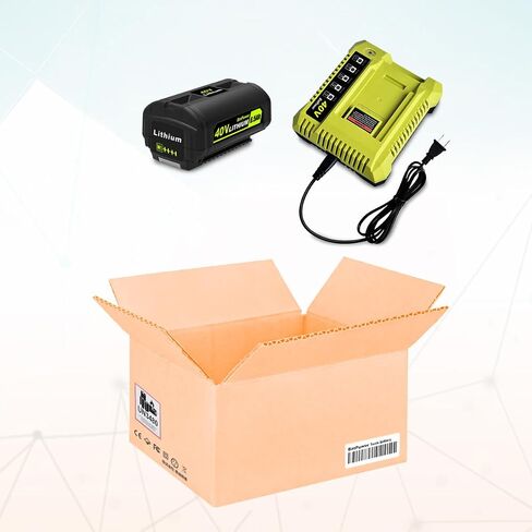BatPower 6.5Ah 40V Battery & Charger Combo Compatible with Ryobi 40 Volt Lithium Cordless Outdoor Tools, High Output Replacement Battery Pack and Charger Set for 40V Mowers and Blowers (2-Piece Set) in Saudi Arabia