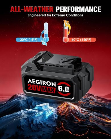 Replacement for Skil 20V Battery 6.0Ah, Compatible with Skil 20 Volt Cordless Power Tools, Fits BY5100B-00 BY519601 BY519603 BY519701 BY519702 BY519703 in Kuwait