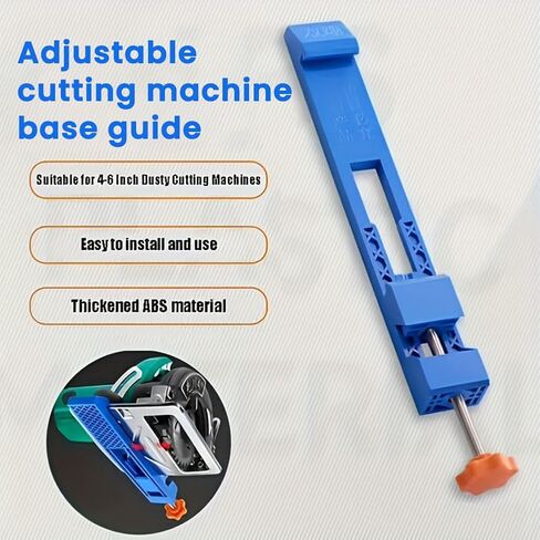 Adjustable Cutting Machine Base Guide, Circular Saw Guide Rail, Electric Circular Saw Milling Positioning Clamp for Wood Tile Precision Cutting Tasks(Blue) in Kuwait
