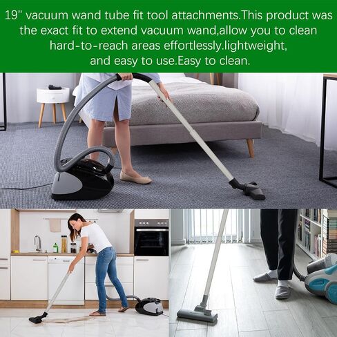 19 inch Vacuum Extension Wand,1.25" Extension Pipe for Vacuum Attachments,Vacuum Hose Extension Replacement Tubes Compatible with Oreck Vacuum Parts,2 Pack in Kuwait