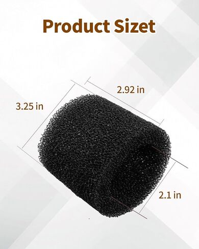 2-1/2 in CMXZVBE38660 Vacuum Muffler Foam Silencer Diffuser Fit for Craftsman for Ridgid Shop Wet Dry Vac Accessories, 6Pcs in Kuwait