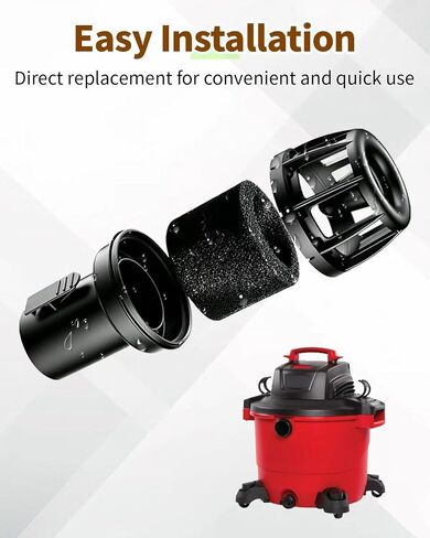 2-1/2 in CMXZVBE38660 Vacuum Muffler Foam Silencer Diffuser Fit for Craftsman for Ridgid Shop Wet Dry Vac Accessories, 6Pcs in Kuwait