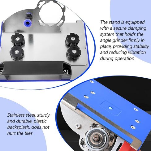 45 Degree Angle Grinder Stand Attachment, Tile 45° Chamfering Tool, Wet Tile Cutter Tool for 100-Type Angle Grinder, Adjustable Angle Grinder Bracket, for Ceramic Stone Cutting in Kuwait