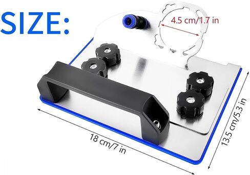 45 Degree Angle Grinder Stand Attachment, Tile 45° Chamfering Tool, Wet Tile Cutter Tool for 100-Type Angle Grinder, Adjustable Angle Grinder Bracket, for Ceramic Stone Cutting in Kuwait