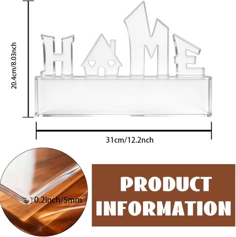 Wall Key Holder Router Template Acrylic Inlay Template for DIY Wooden Key Rack Wall Mount Decorative Organizer for Entryway with Home Sign in Kuwait