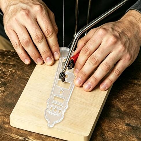 2Pcs Sailboat Lighthouse Acrylic Router Template for Woodworking, 5mm Thick Inlay Template Tracing Stencil Guide Tool for Project DIY Wood Craft in Kuwait