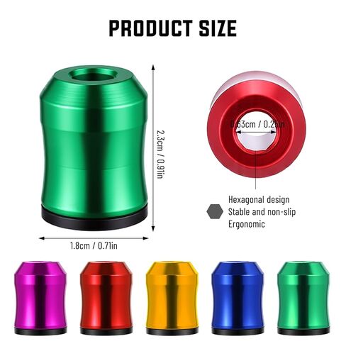 5 Pack Magnetic Screw Ring, 1/4" (6.35mm) Universal Magnetic Screw Holder for Screwdriver Bits, Removable Magnetizer & Demagnetizer Tool for Drill Bits, DIY, Mechanics & Home Repair in Kuwait
