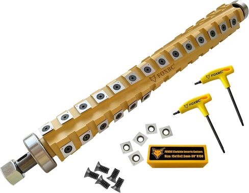 FOXBC OEM 13 Inch Spiral Helical Cutterhead for DeWalt DW735 DW735X Planer in Kuwait