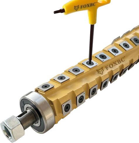 FOXBC OEM 13 Inch Spiral Helical Cutterhead for DeWalt DW735 DW735X Planer in Kuwait