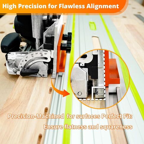 SpeTool Aluminum DomiRail Rail Guide Connector for FESTOOL DOMINO DF500 DF700,Compatible with Festool, Makita, Milwaukee & Evolution Guide Rails in Kuwait